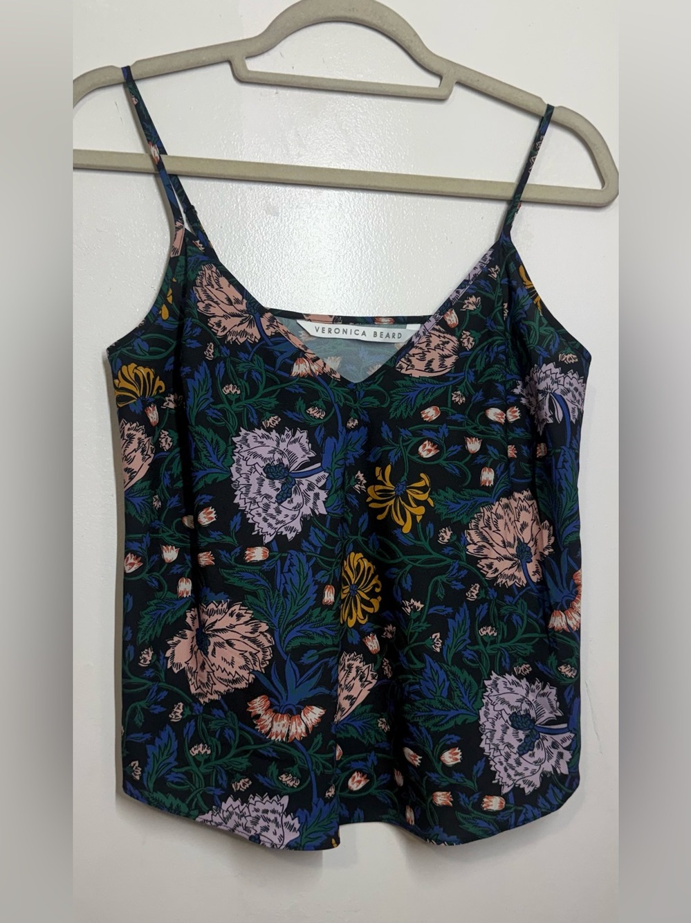 Veronica Beard Silk Floral Print Top